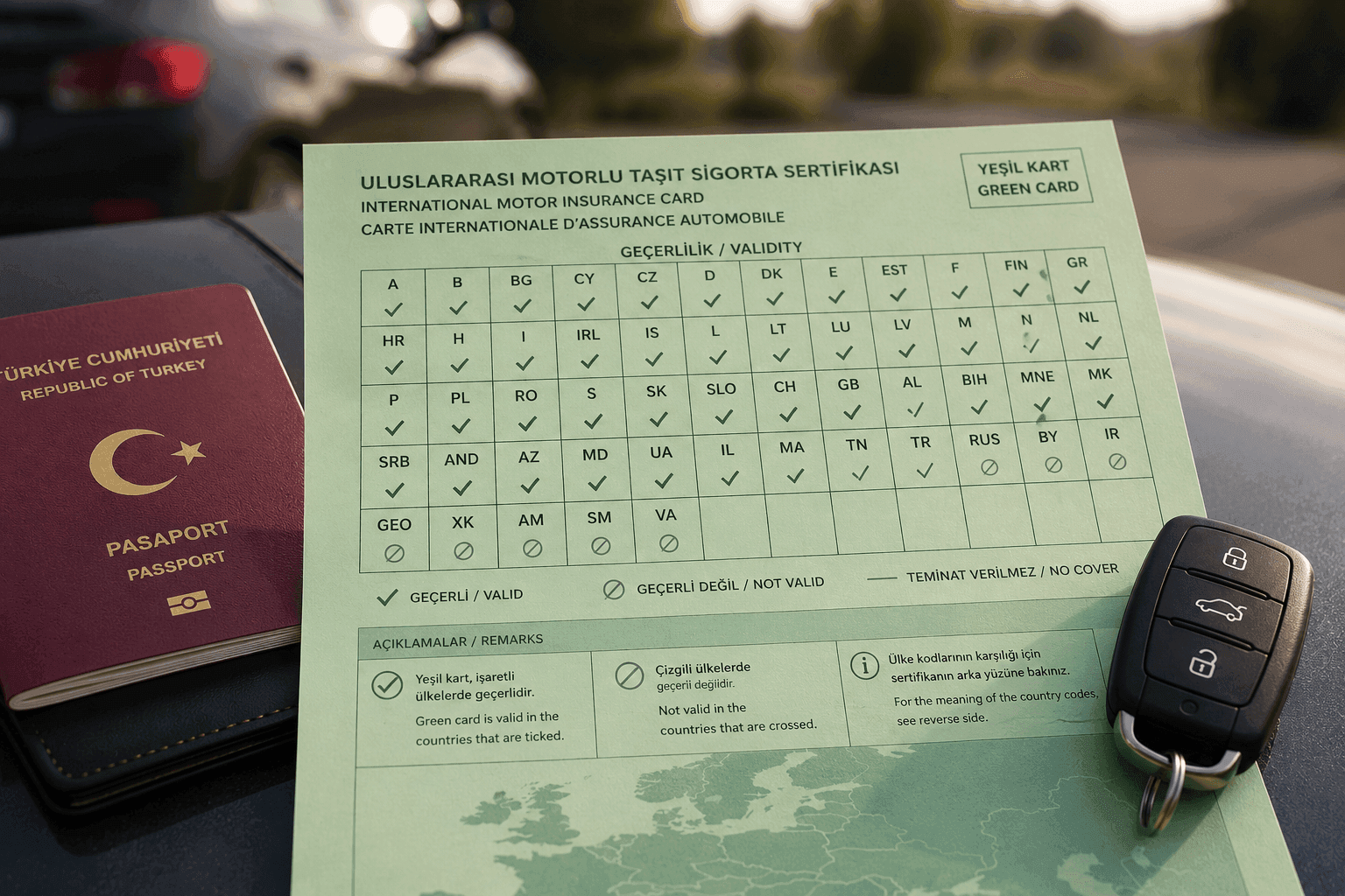 Yeşil Kart Sigortası Hangi Ülkelerde Geçerli? Güncel Liste