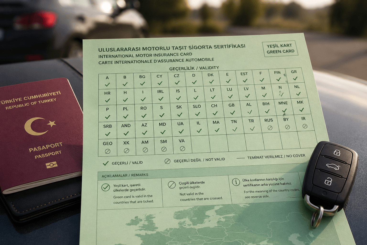 Yeşil Kart Sigortası Hangi Ülkelerde Geçerli? Güncel Liste