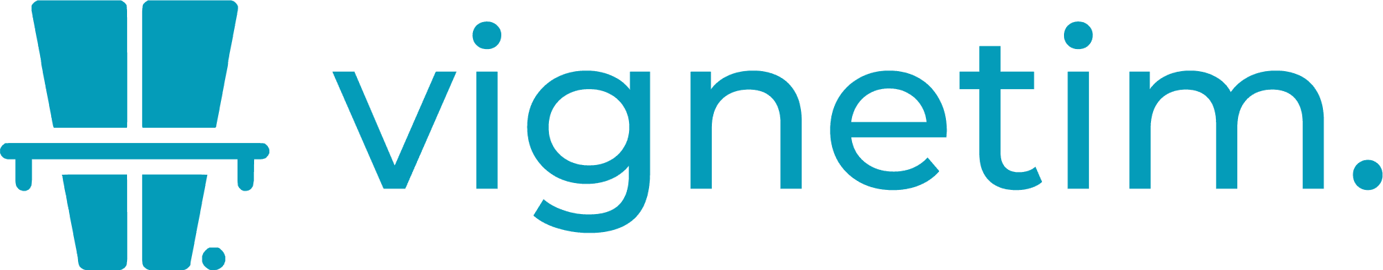 vignetim. Horizontal · symbol logo