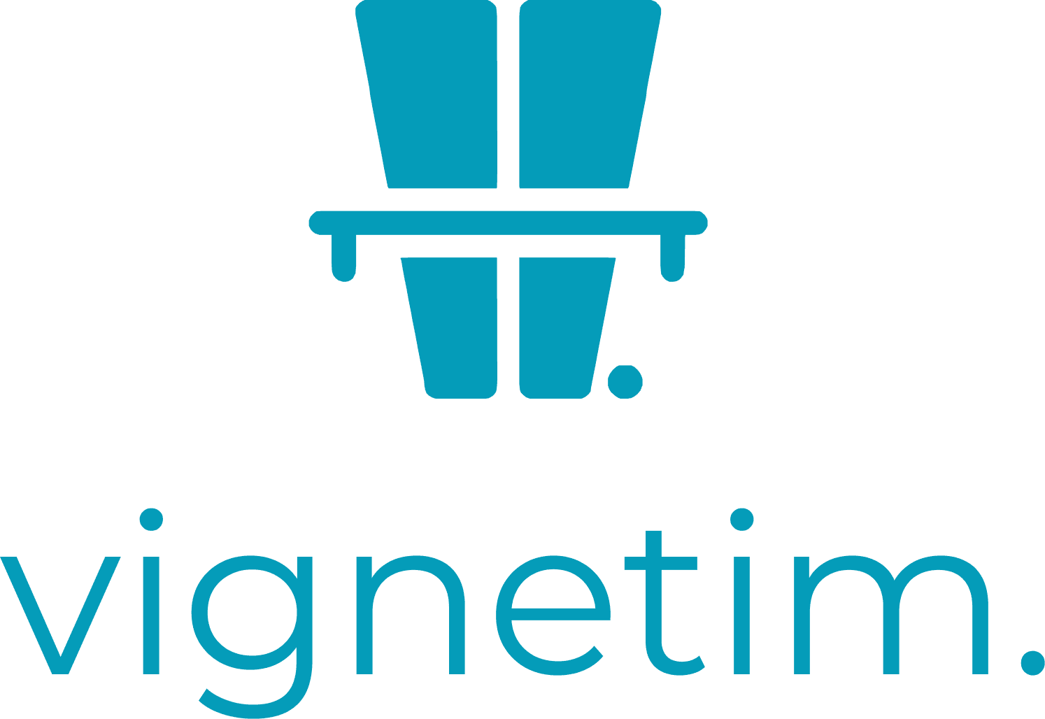 vignetim. Vertical · symbol logo