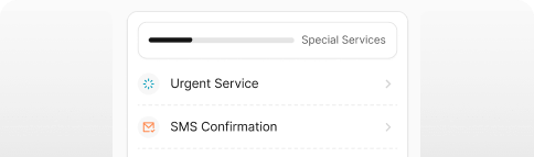 Services feature